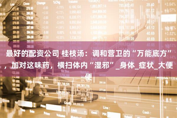 最好的配资公司 桂枝汤：调和营卫的“万能底方”，加对这味药，横扫体内“湿邪”_身体_症状_大便